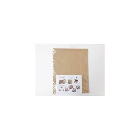 SCATOLINA KRAFT C/CORDA KIT 5pz 2x12x12cm