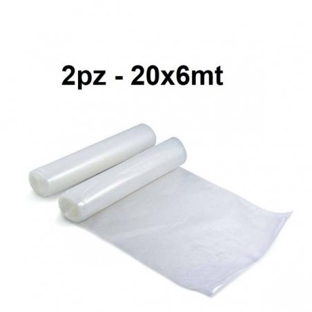 BUSTE SOTTOVUOTO GOFFRATE V9 rotolo 20x6mt 2pezzi