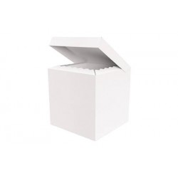 SCATOLA BAULETTO QUADRATELLA 33x33x33cm BIANCO PERLA PORTATA 10kg