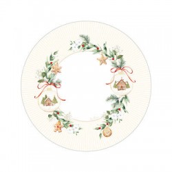 PIATTI FONDI  ø24cm CHRISTMAS COOKIES 8pz
