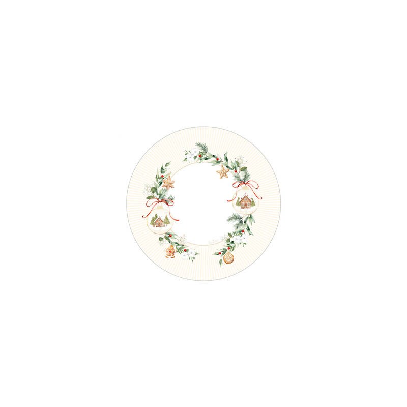 PIATTI FONDI  ø24cm CHRISTMAS COOKIES 8pz