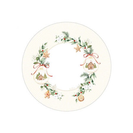 PIATTI FONDI  ø24cm CHRISTMAS COOKIES 8pz
