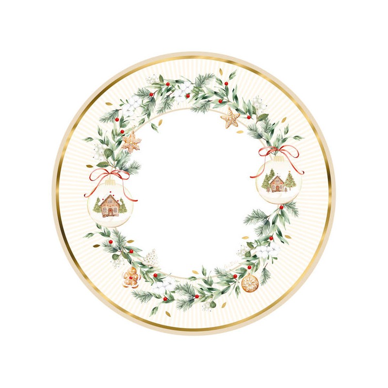 MAXI PIATTO ø33 CHRISTMAS COOKIES 6pz