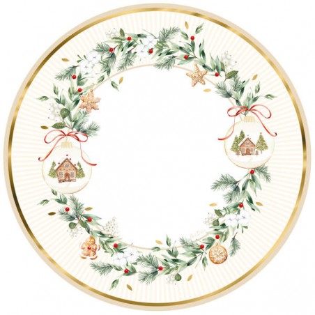 MAXI PIATTO ø33 CHRISTMAS COOKIES 6pz