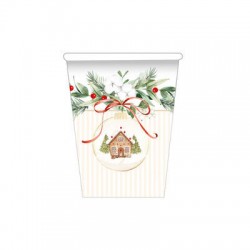 BICCHIERI 250cc CHRISTMAS COOKIES 8pz