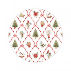 PIATTI FONDI  ø24cm CHRISTMAS FANTASY 8pz