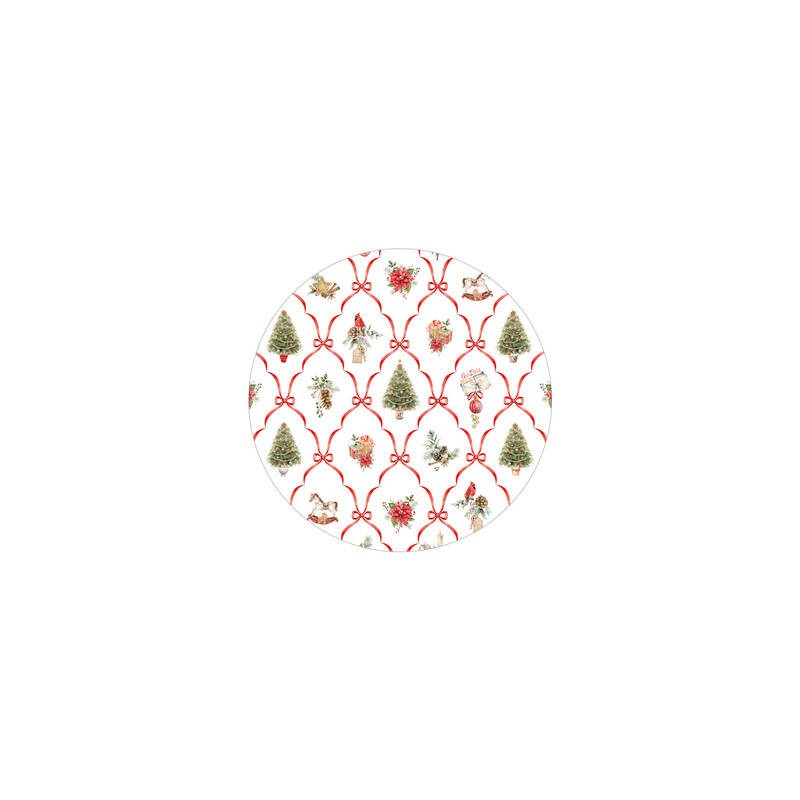 PIATTI FONDI  ø24cm CHRISTMAS FANTASY 8pz