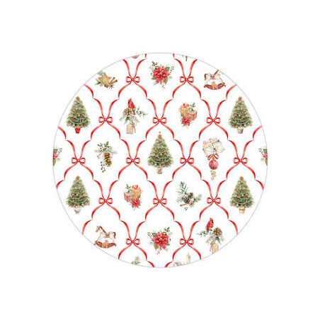PIATTI FONDI  ø24cm CHRISTMAS FANTASY 8pz