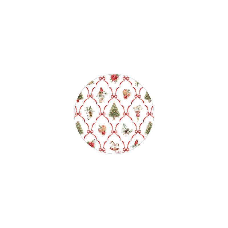 PIATTI PIANI ø21 CHRISTMAS FANTASY 8pz