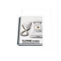 RUBRICA TELEFONICA mm152x214 48 FOGLI 140gr SPIRALATA...