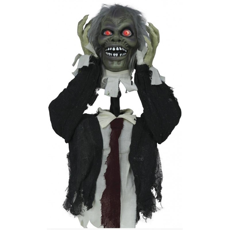 BUSTO ZOMBIE C/LUCE SUONO E MOVIMENTO 55cm
