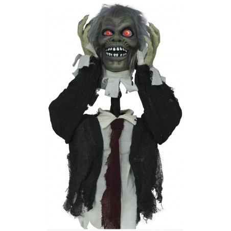 BUSTO ZOMBIE C/LUCE SUONO E MOVIMENTO 55cm