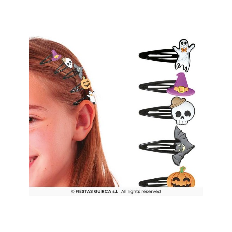 MOLLETTE CAPELLI HALLOWEEN 5pz