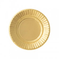 PIATTI PIANI ROUND ø21cm ORO SATIN 8pz