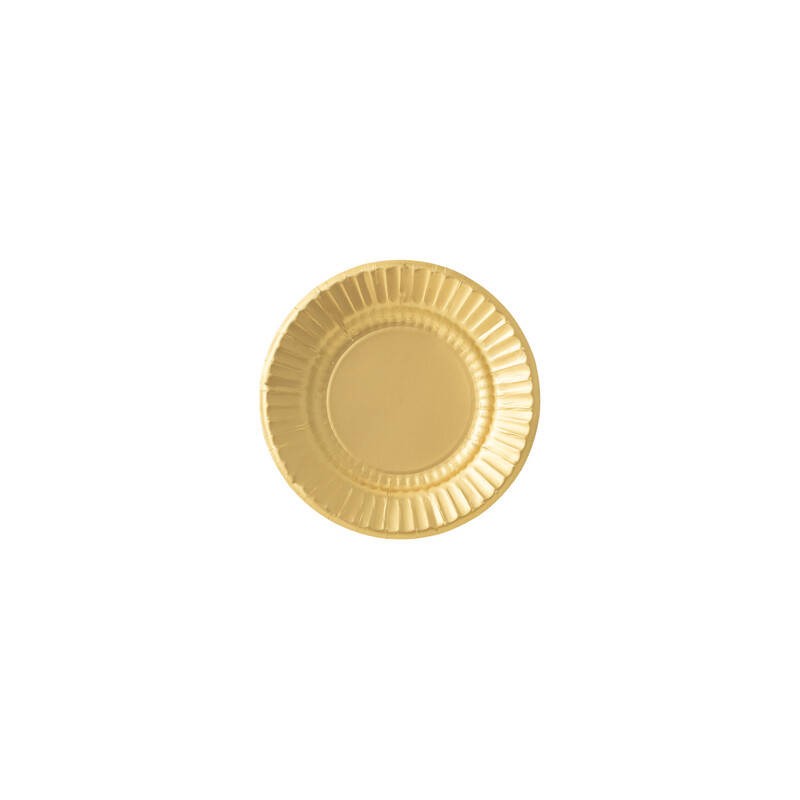 PIATTI PIANI ROUND ø21cm ORO SATIN 8pz
