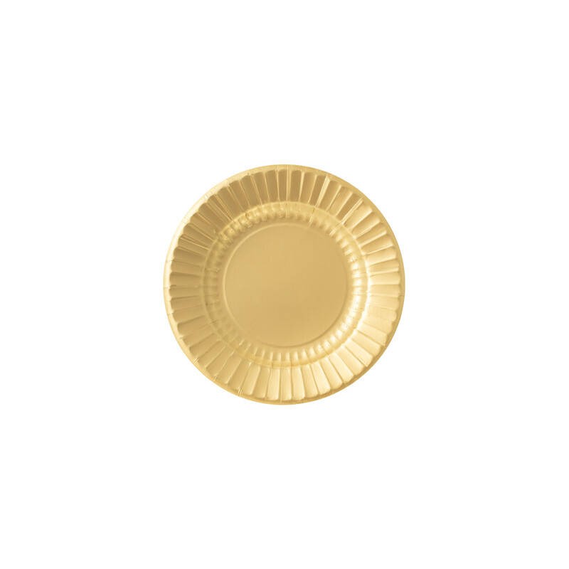 PIATTI PIANI ROUND ø27cm ORO SATIN 8pz