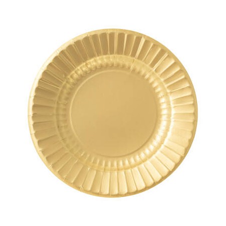 PIATTI PIANI ROUND ø27cm ORO SATIN 8pz
