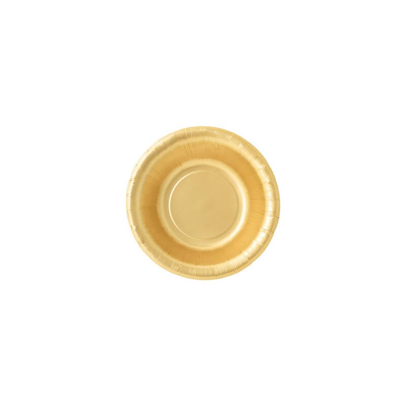 PIATTI FONDI  ø24cm ORO SATIN 8pz