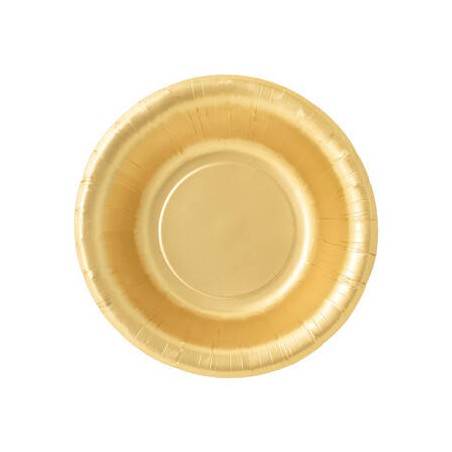 PIATTI FONDI  ø24cm ORO SATIN 8pz