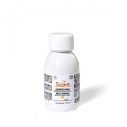 COLORANTE ALIMENTARE BIANCO IN GEL 100gr (NO E171) DECORA
