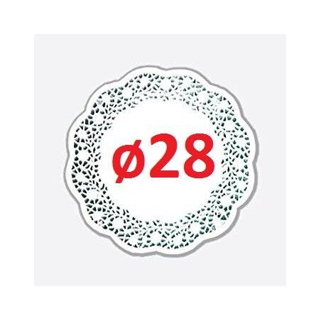 PIZZO PORCELLANATO TONDO ø28 100pz