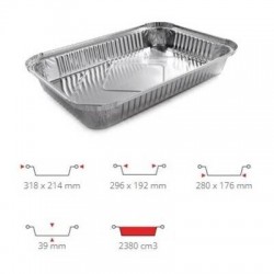 TEGLIA ALLUMINIO PRED. COP. 6 PRZ 50PZ R2L CONTITAL