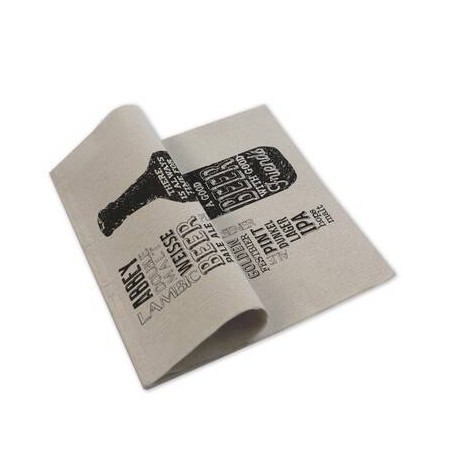 TOVAGLIOLI ONDA IN PURA CELLULOSA 40X40 BIRRA 50pz