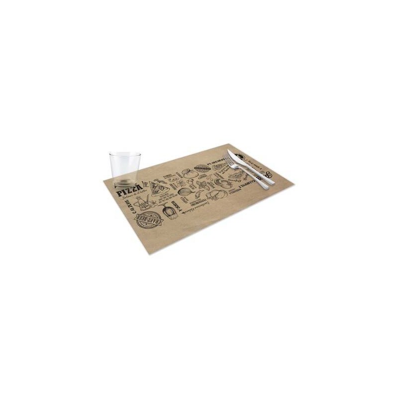 TOVAGLIETTA CARTA KRAFT ONDA 30x48cm RUSTICO MARGHERITA 400pz