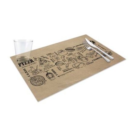 TOVAGLIETTA CARTA KRAFT ONDA 30x48cm RUSTICO MARGHERITA 400pz