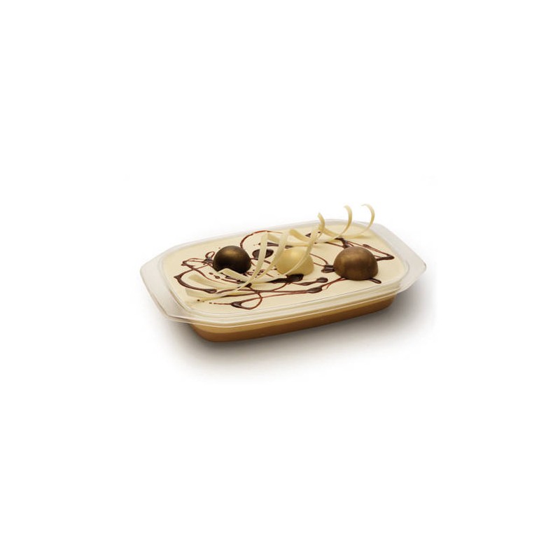 VASCHETTA PRIMAVERA TRASPARENTE 36,5x22,5x5cm PS