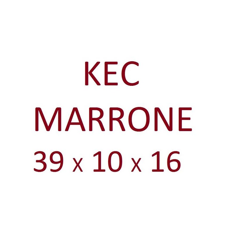 BORSA CARTA LUSSO KEC MARRONE C/FETTUCCIA 39x10x16cm