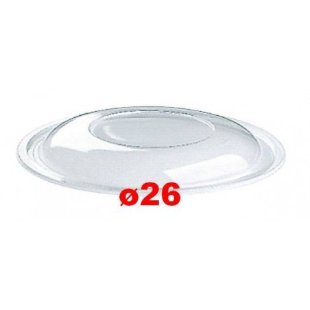 COPERCHIO INSALATIERA PET TRASPARENTE DIAM.26 BOMBATO