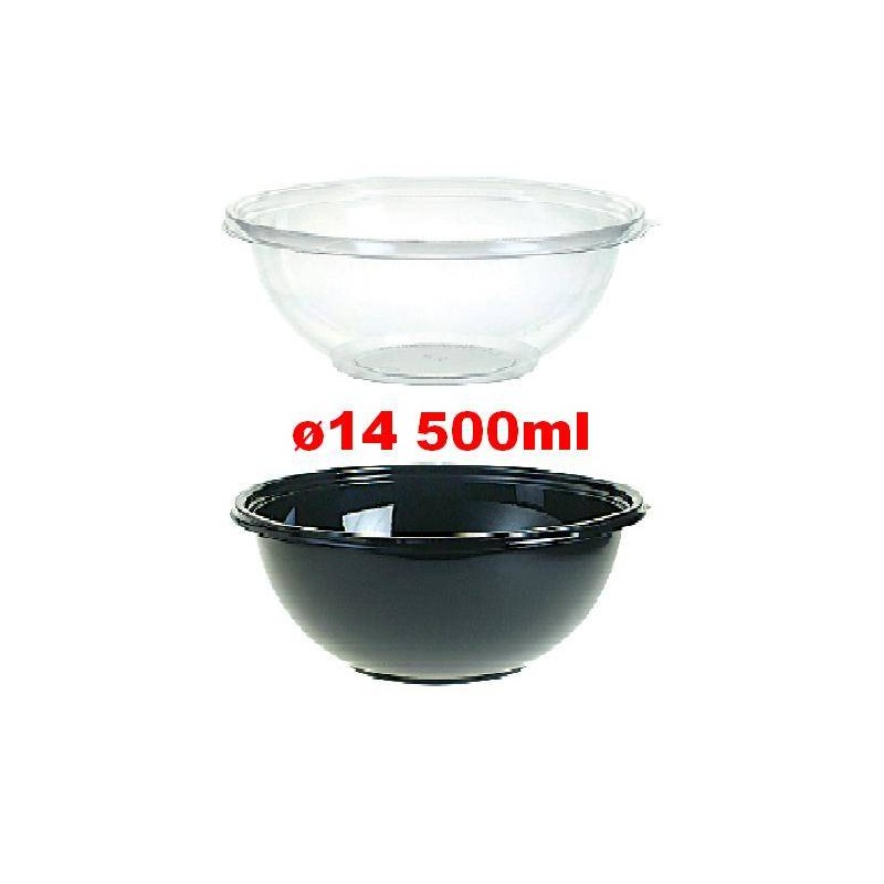 INSALATIERA PET TRASPARENTE ø14x6,5cm 0,5lt