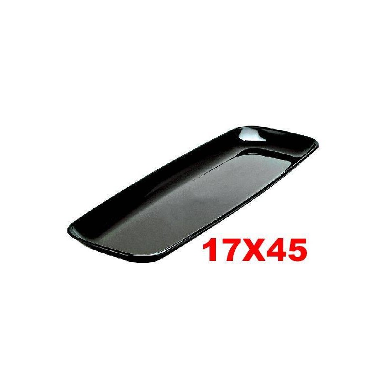 VASSOIO MOZAIK RETTANGOLARE 17x45cm NERO