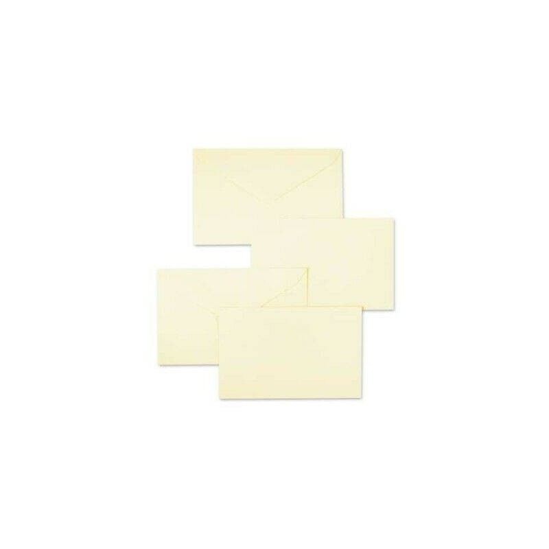 BIGLIETTI + BUSTA 7,5x11cm BRISTOL AVORIO 100pz