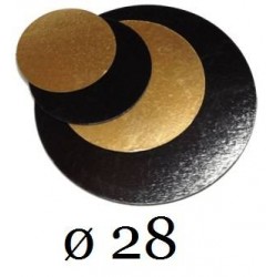 DISCO CARTONE LISCIO ORO ø28 2 PEZZI