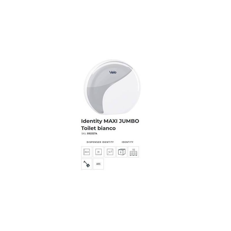 DISPENSER IGIENICA MINI JUMBO IDENTITY BIANCO ART.892323A VELO