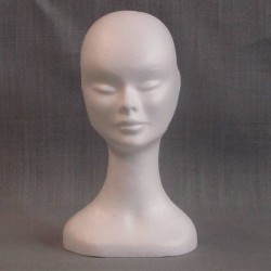 TESTA DONNA POLISTIROLO 20x20x35 BIANCA