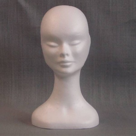 TESTA DONNA POLISTIROLO 20x20x35 BIANCA