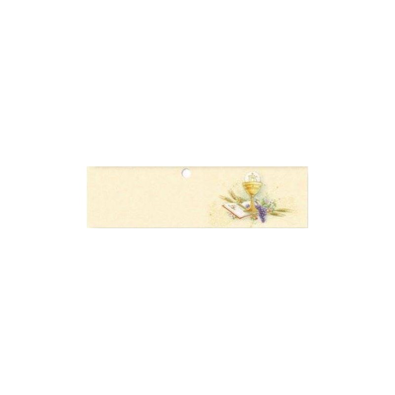 BIGLIETTINO BOMBONIERA 45x25mm COMUNIONE 20pz 12485C