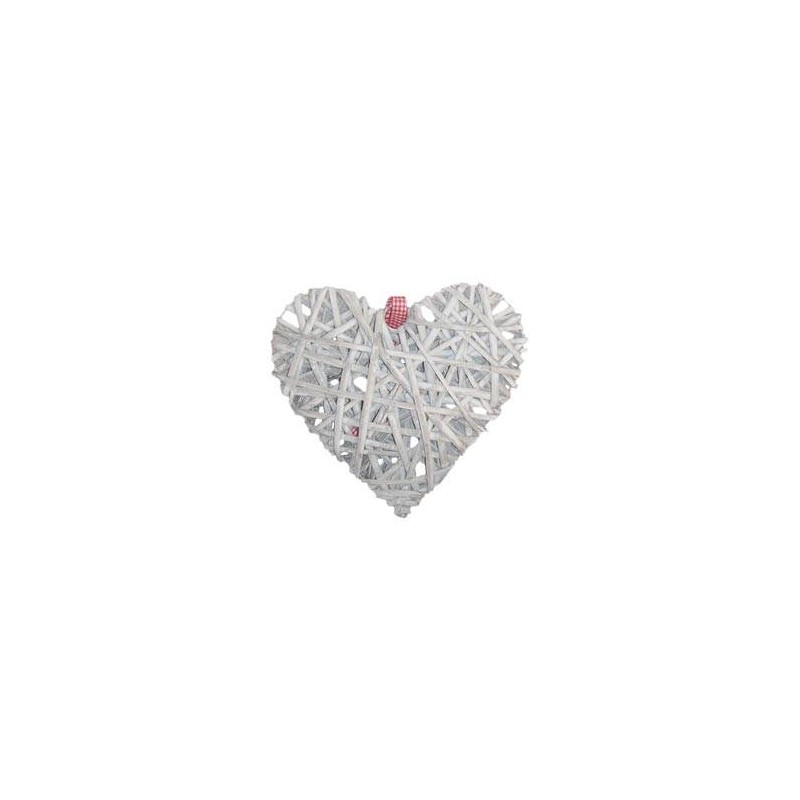 CUORE VIMINI GRIGIO 20x20cm DEC02279