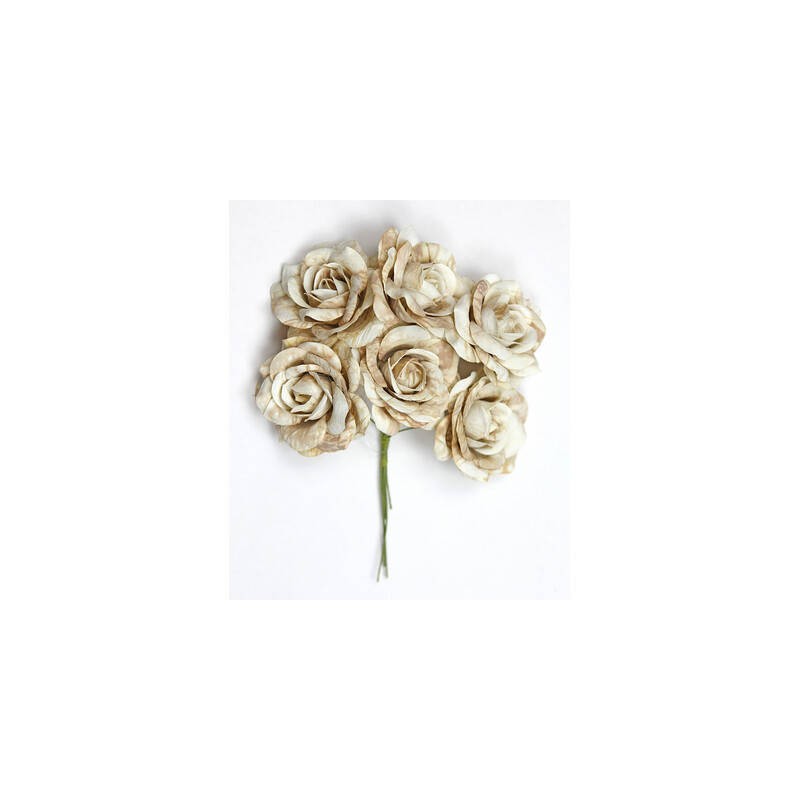 FIORE SORRENTO ø5cm BEIGE 6pz