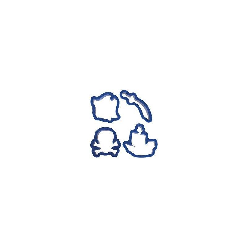 SET TAGLIABISCOTTI PIRATI 4pz