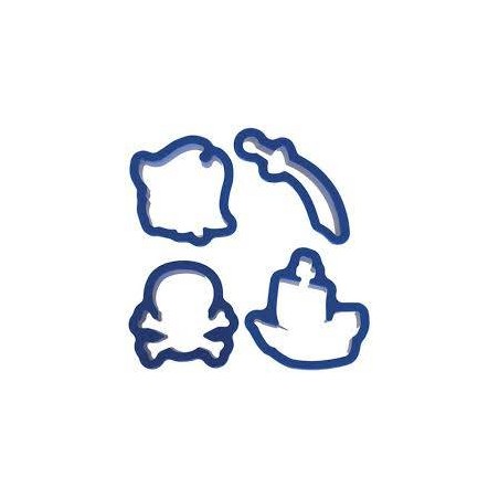 SET TAGLIABISCOTTI PIRATI 4pz