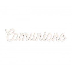 SCRITTA DECO COMUNIONE BIANCO 5cm 12pz