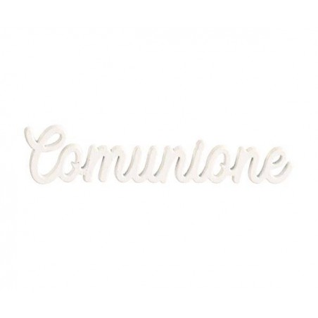SCRITTA DECO COMUNIONE BIANCO 5cm 12pz