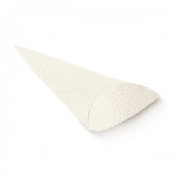 SCATOLA CONO BUSTA SETA BIANCO H.19cm 10pz