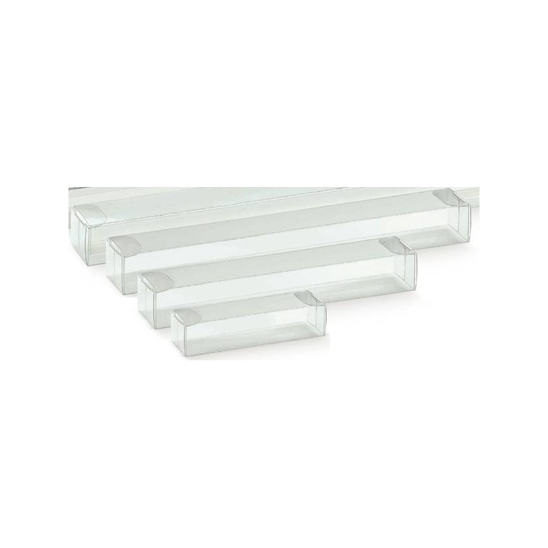 SCATOLA ASTUCCIO PVC TRASPARENTE  6,8x4x2,1cm 10pz