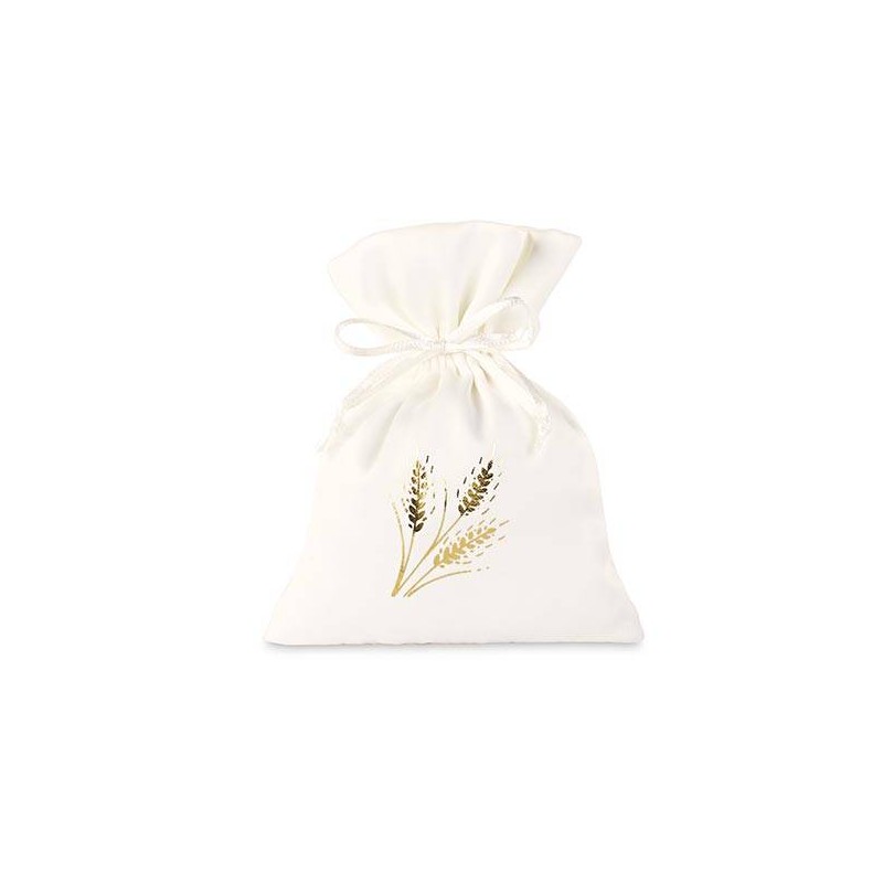 SACCHETTO RASO 10x14cm SPIGHE ORO 12pz