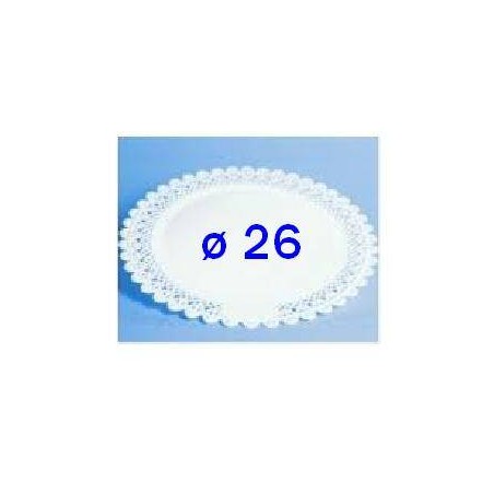 VASSOIO TRINATO BIANCO ø26 V.T.